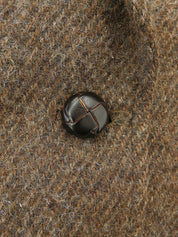 ツイードテーラードジャケット ブラウン