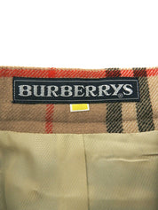 ウールチェックパターンスカート イエロー/ブラック