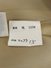 ウールチェックパターンスカート イエロー/ブラック