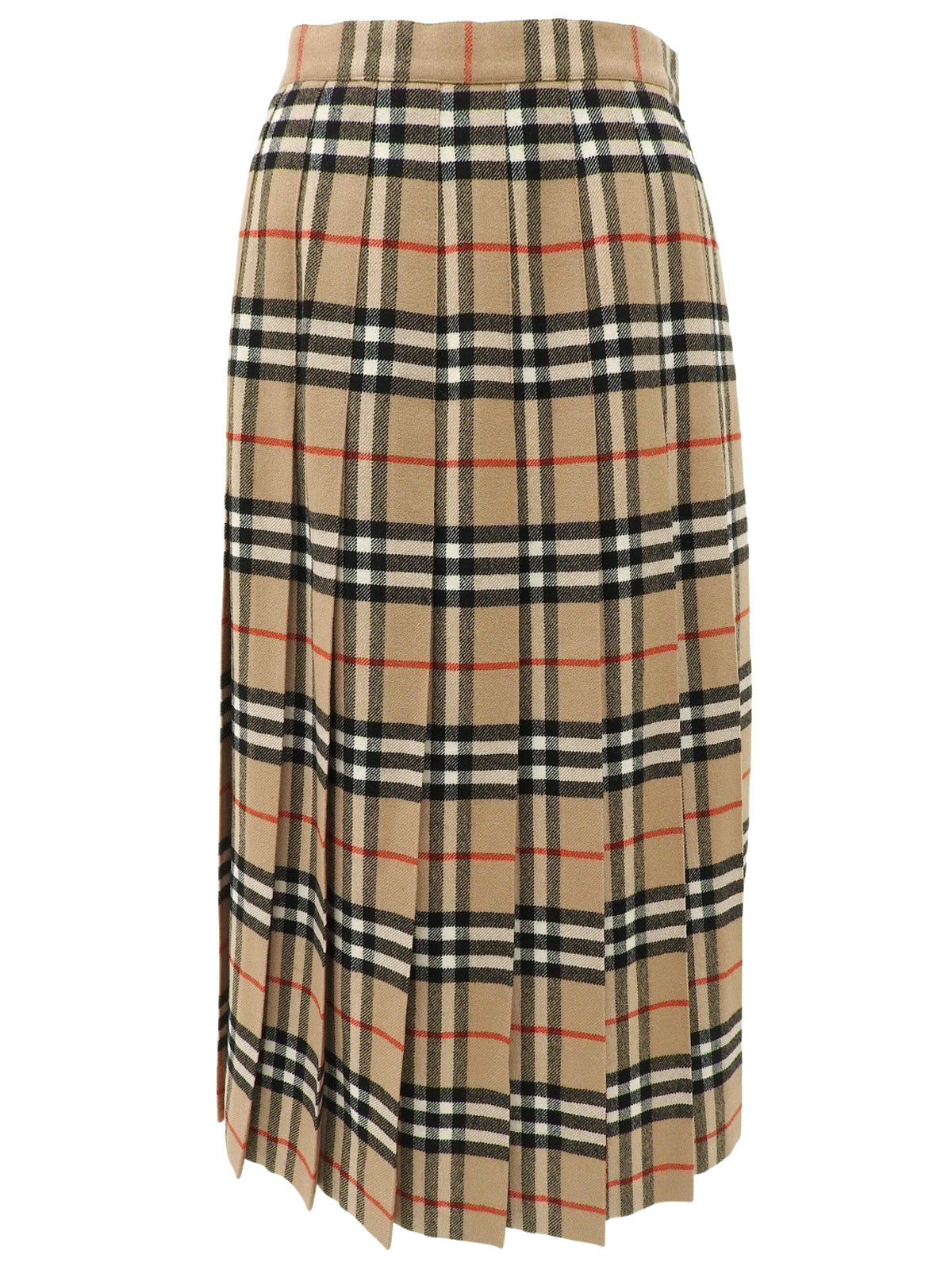 ウールチェックパターンスカート イエロー/ブラック