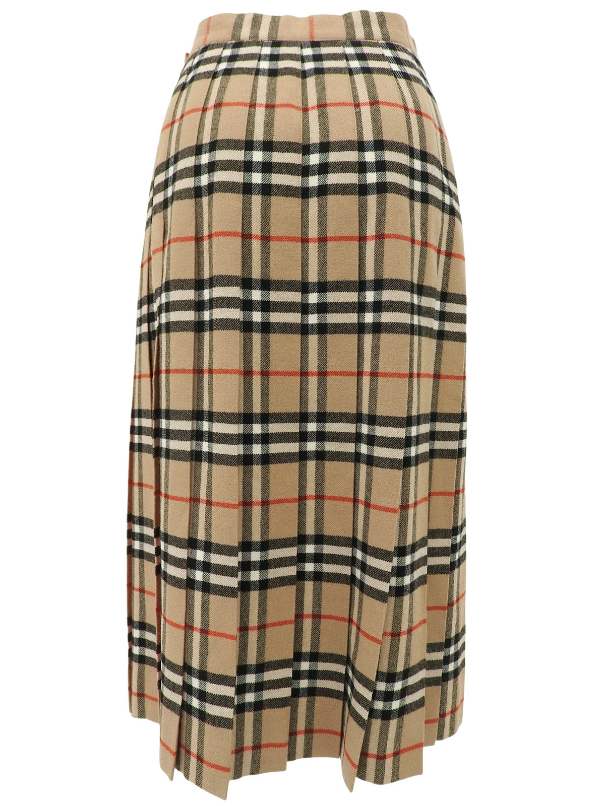 ウールチェックパターンスカート イエロー/ブラック