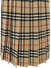 ウールチェックパターンスカート イエロー/ブラック