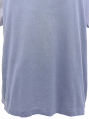 ロゴ刺繍ジップアップポロシャツ ブルー