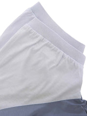 ロゴ刺繍ジップアップポロシャツ ブルー