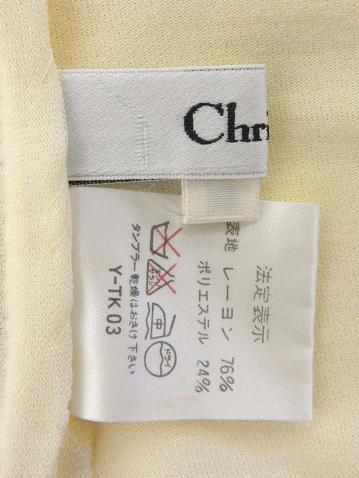 ロゴ刺繍ノースリーブトップス オフホワイト