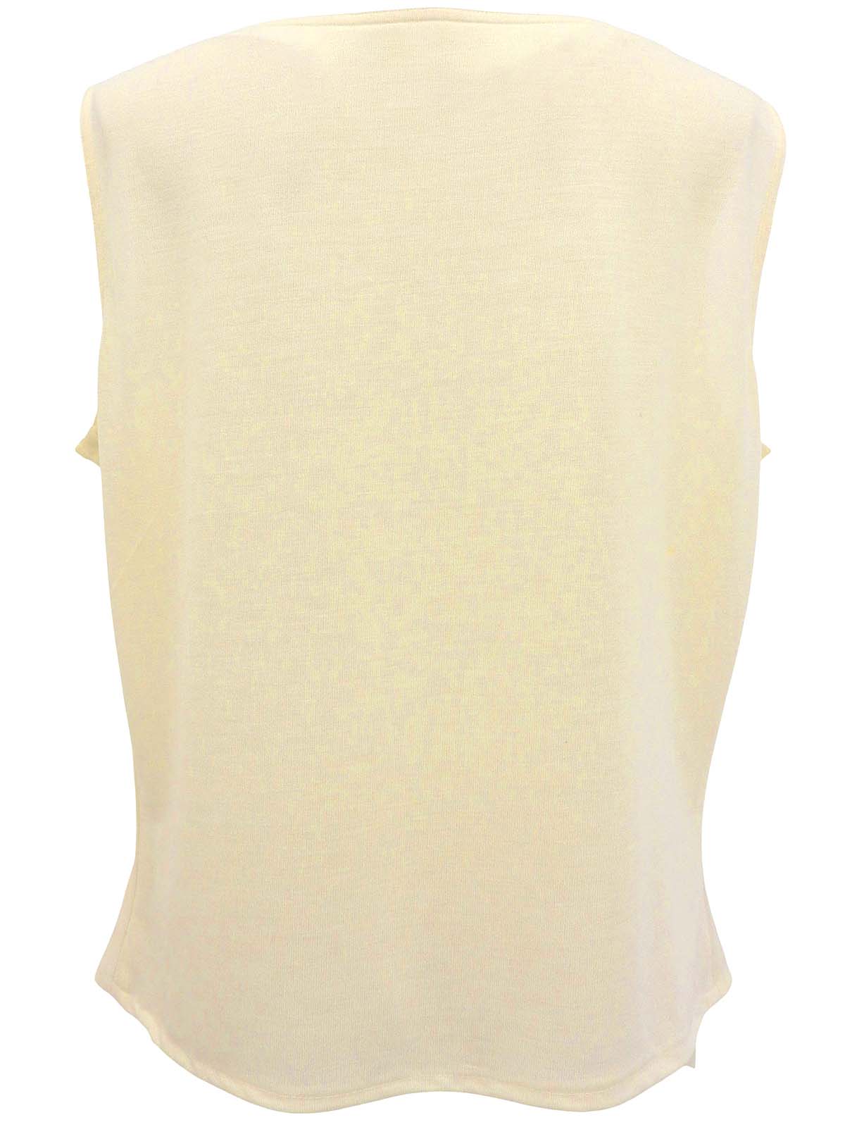 ロゴ刺繍ノースリーブトップス オフホワイト