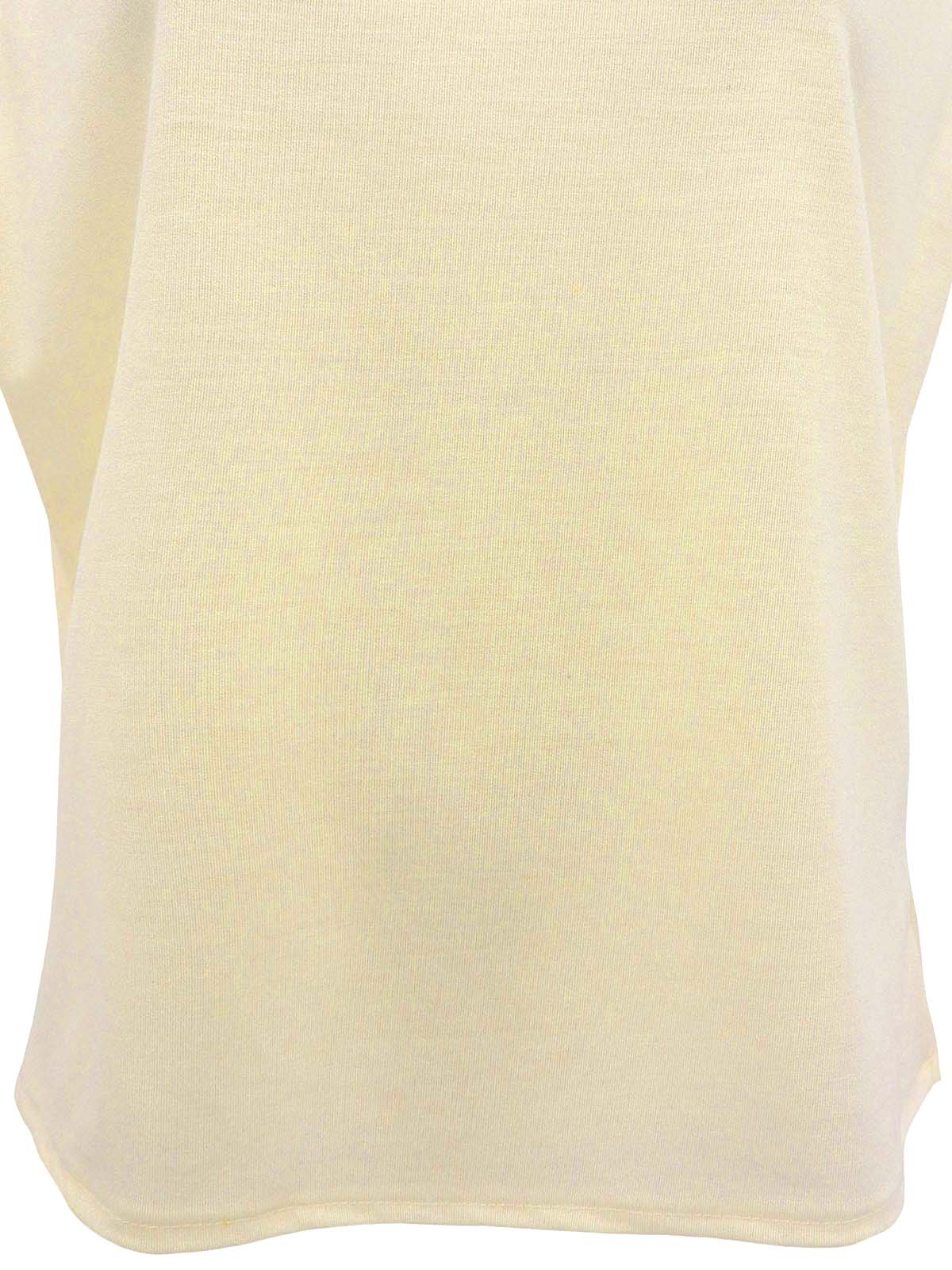 ロゴ刺繍ノースリーブトップス オフホワイト