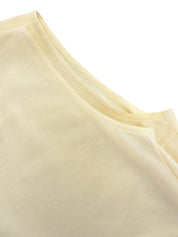 ロゴ刺繍ノースリーブトップス オフホワイト