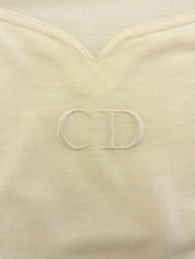 ロゴ刺繍ノースリーブトップス オフホワイト