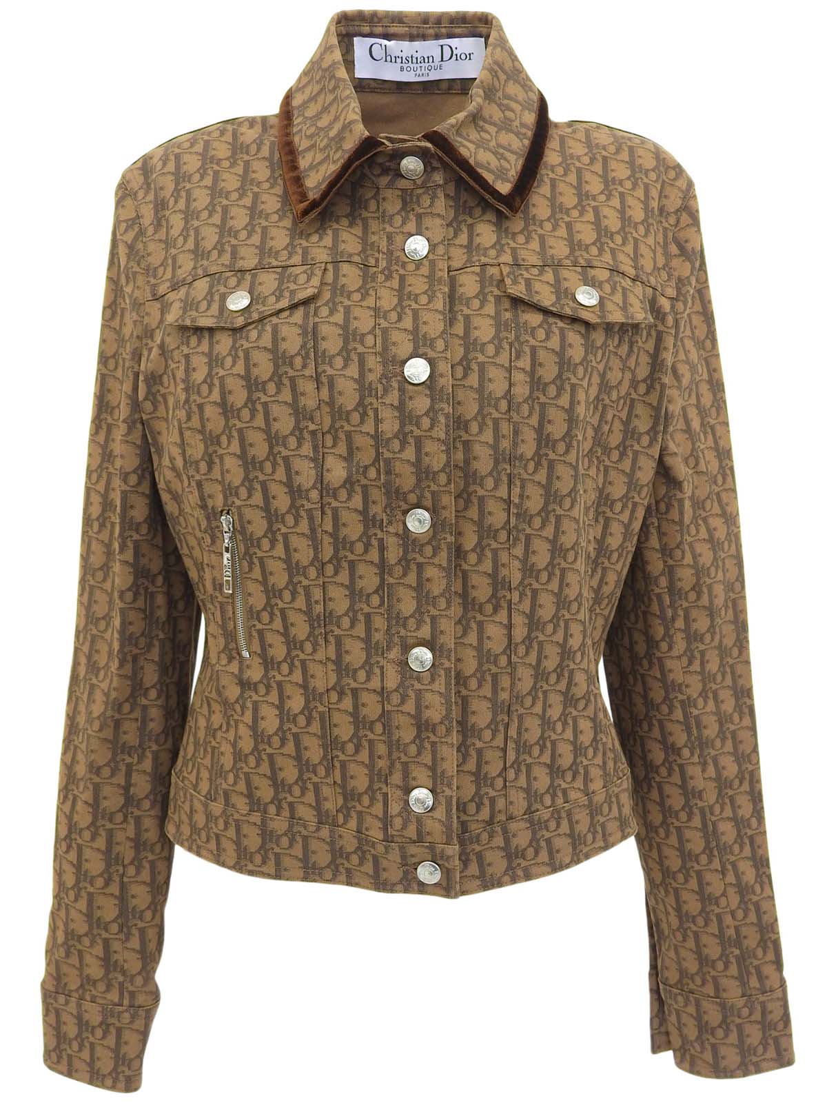 トロッターパーターンジャケット ブラウン