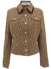 トロッターパーターンジャケット ブラウン