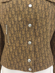 トロッターパーターンジャケット ブラウン