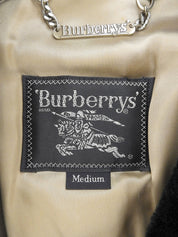 ウールファーカラーコート ブラック