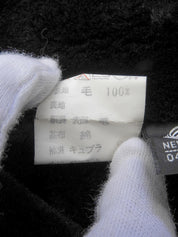 ウールファーカラーコート ブラック