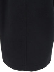 ウールファーカラーコート ブラック