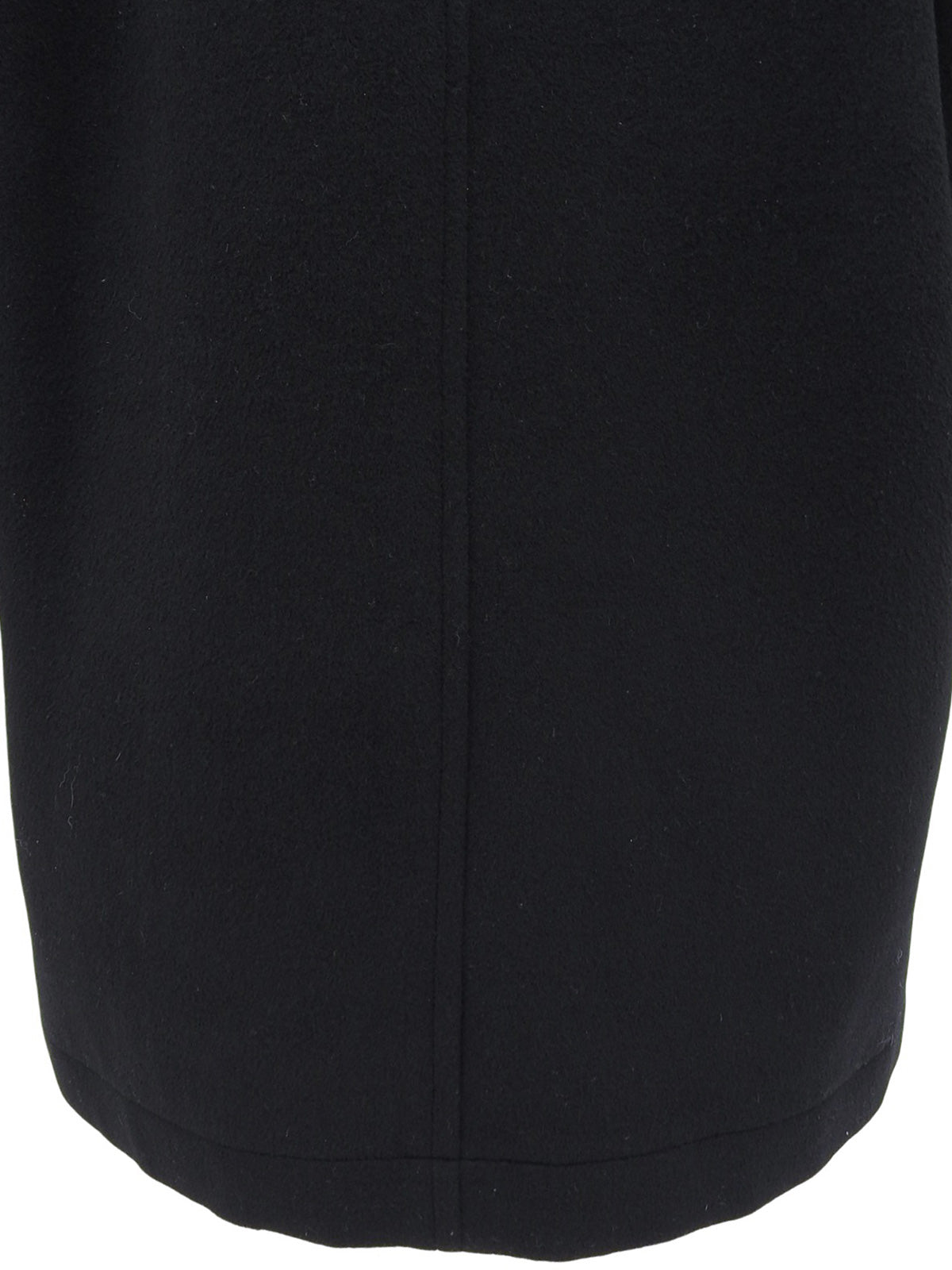 ウールファーカラーコート ブラック