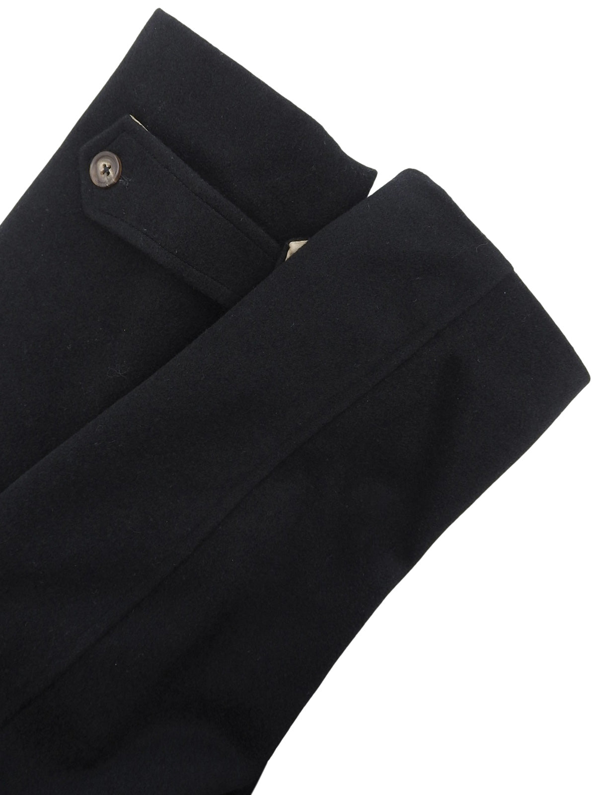 ウールファーカラーコート ブラック