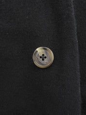 ウールファーカラーコート ブラック