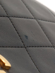 1995年頃製 CCマークプレートフルフラップチェーンショルダーバッグ ブラック