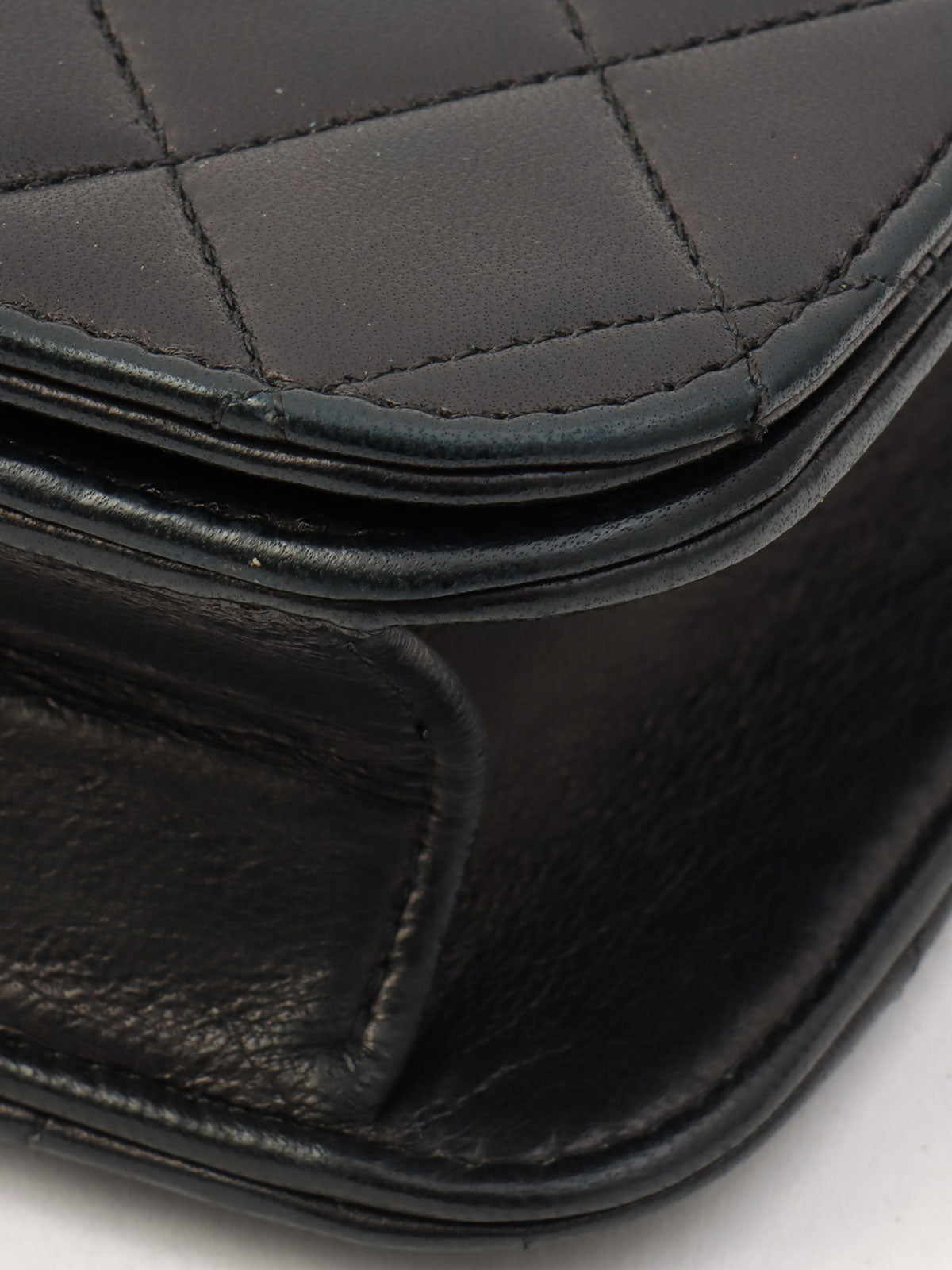 1995年頃製 CCマークプレートフルフラップチェーンショルダーバッグ ブラック