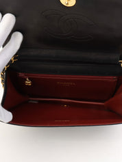 1995年頃製 CCマークプレートフルフラップチェーンショルダーバッグ ブラック