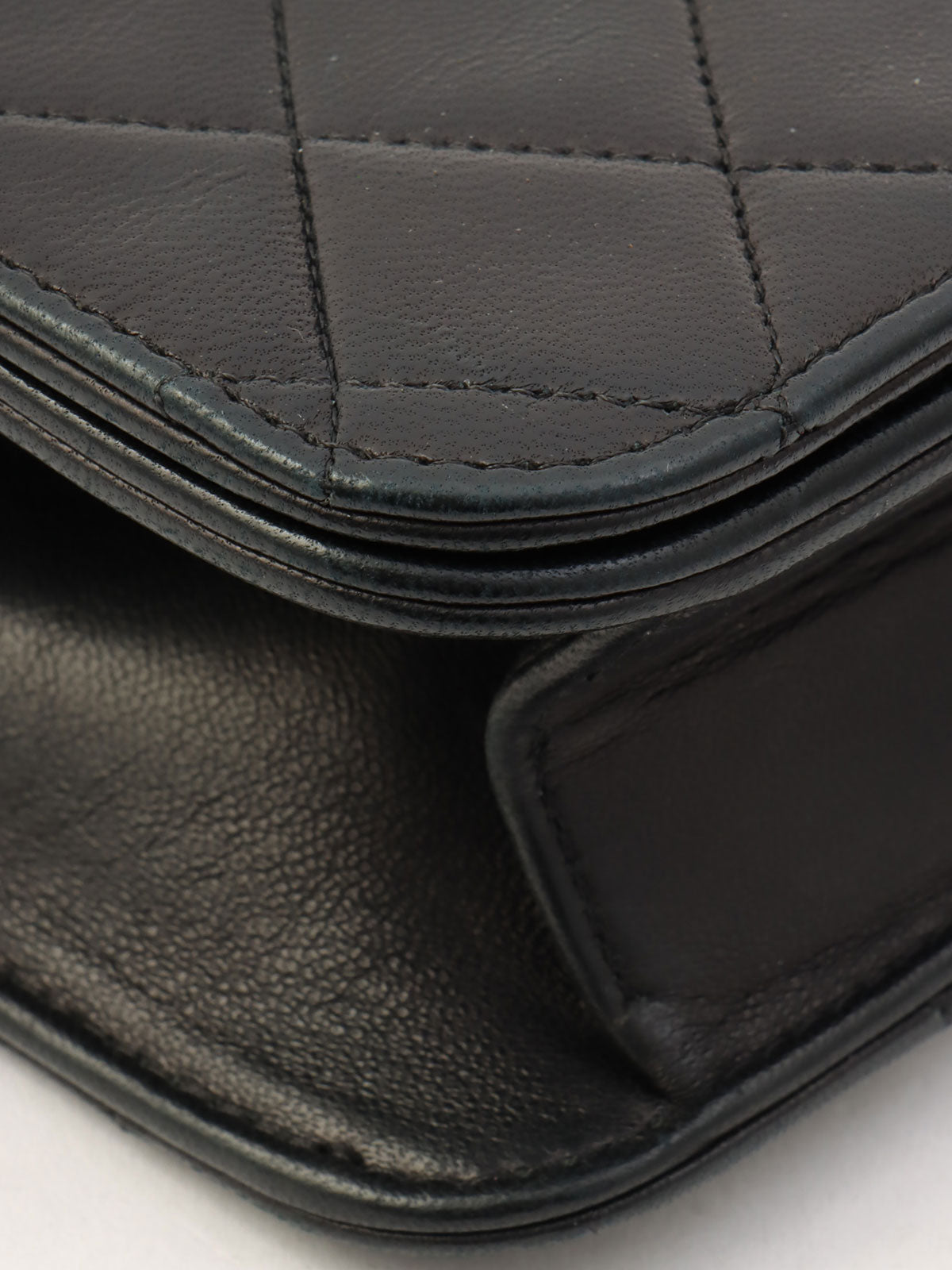 1995年頃製 CCマークプレートフルフラップチェーンショルダーバッグ ブラック