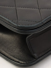 1995年頃製 CCマークプレートフルフラップチェーンショルダーバッグ ブラック