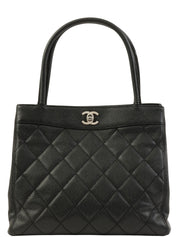 1998年頃製 マトラッセステッチCCターンロックハンドバッグ ブラック