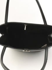 1998年頃製 マトラッセステッチCCターンロックハンドバッグ ブラック