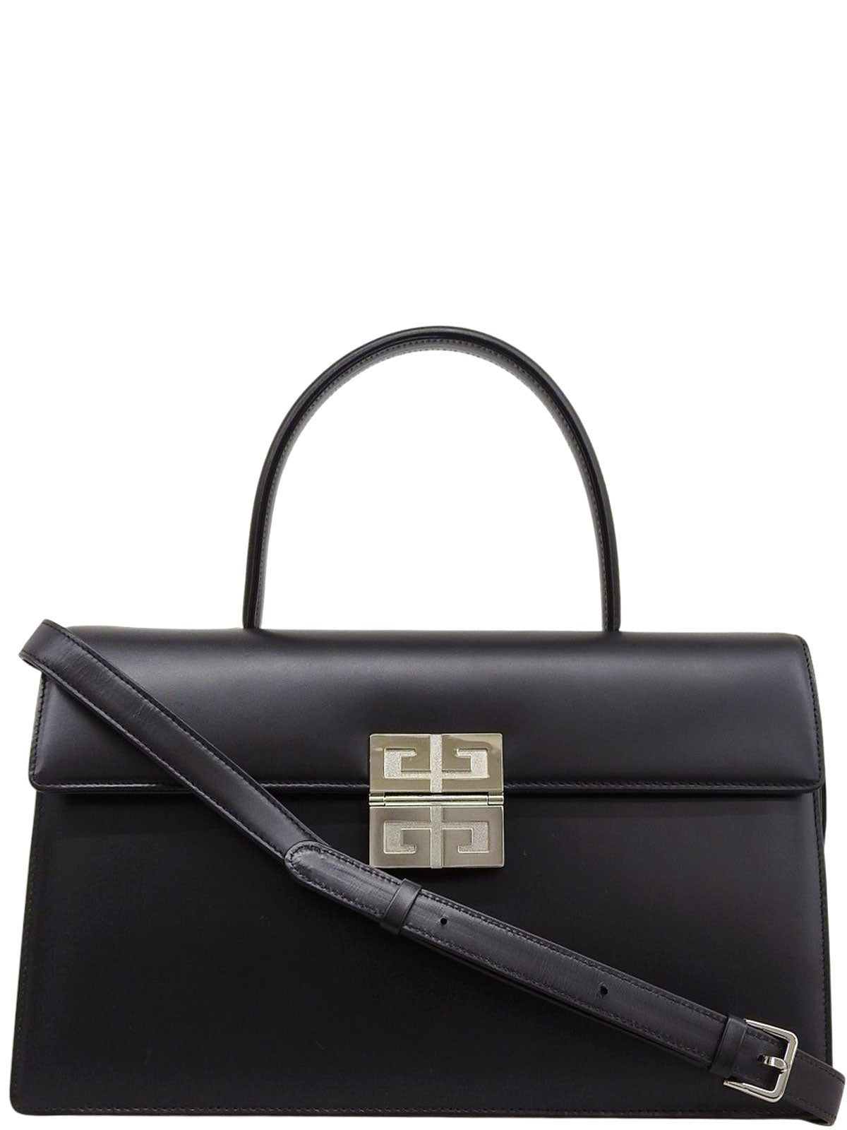 ロゴプレート2wayバッグ ブラック