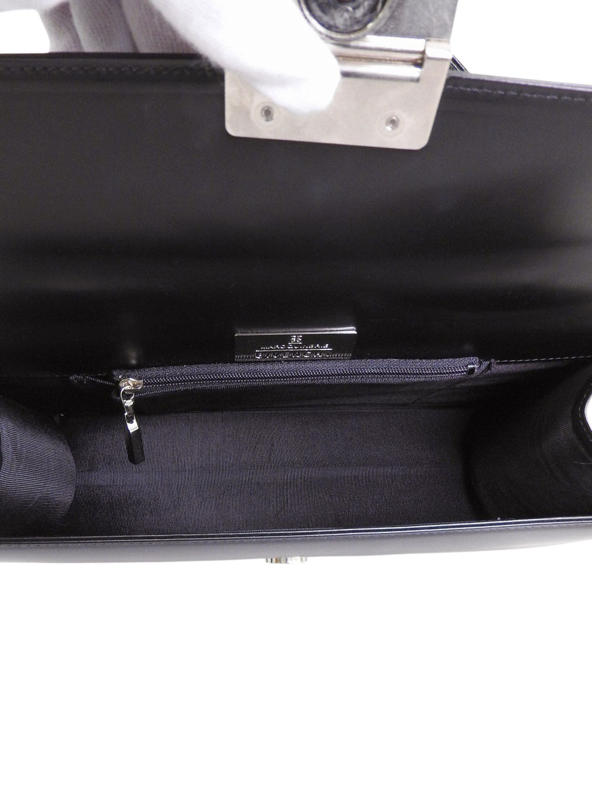 ロゴプレート2wayバッグ ブラック