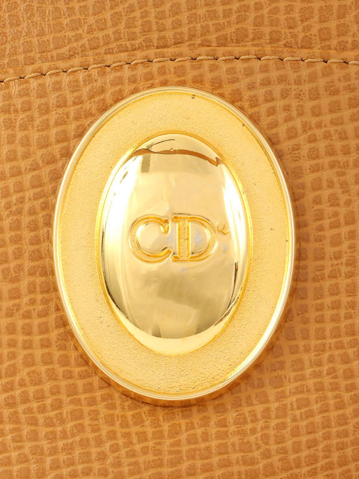 Oval Logo Plate 2-Way Bag, Camel