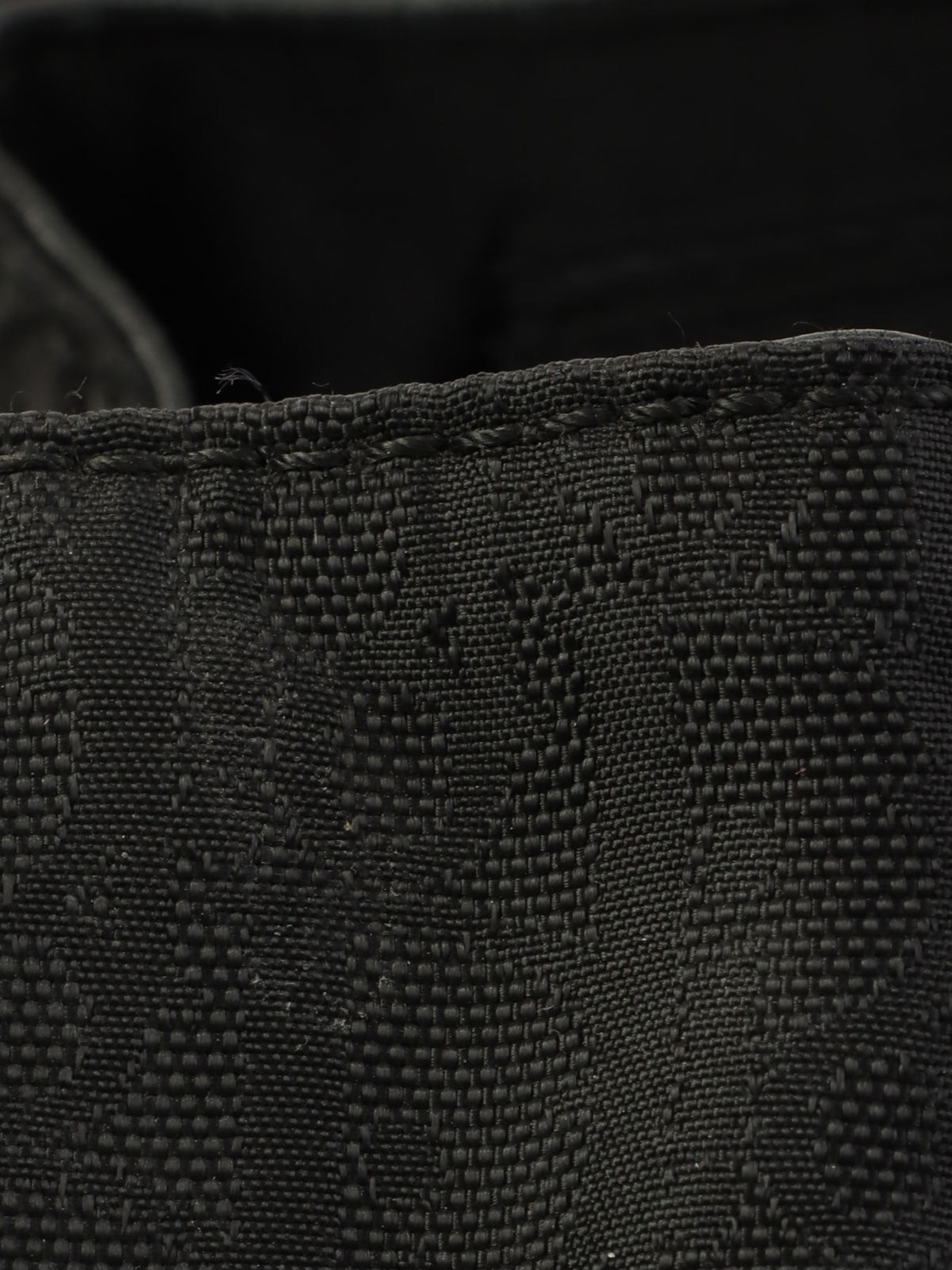 トロッターパターンハンドバッグ ブラック