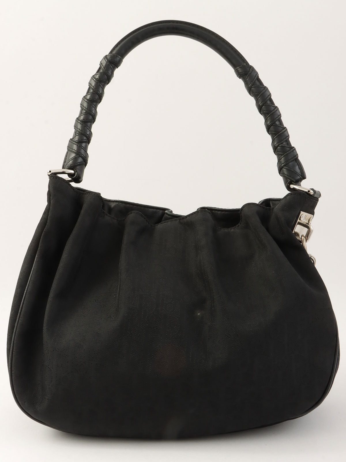 トロッターパターンハンドバッグ ブラック