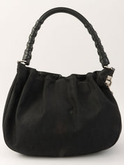 トロッターパターンハンドバッグ ブラック