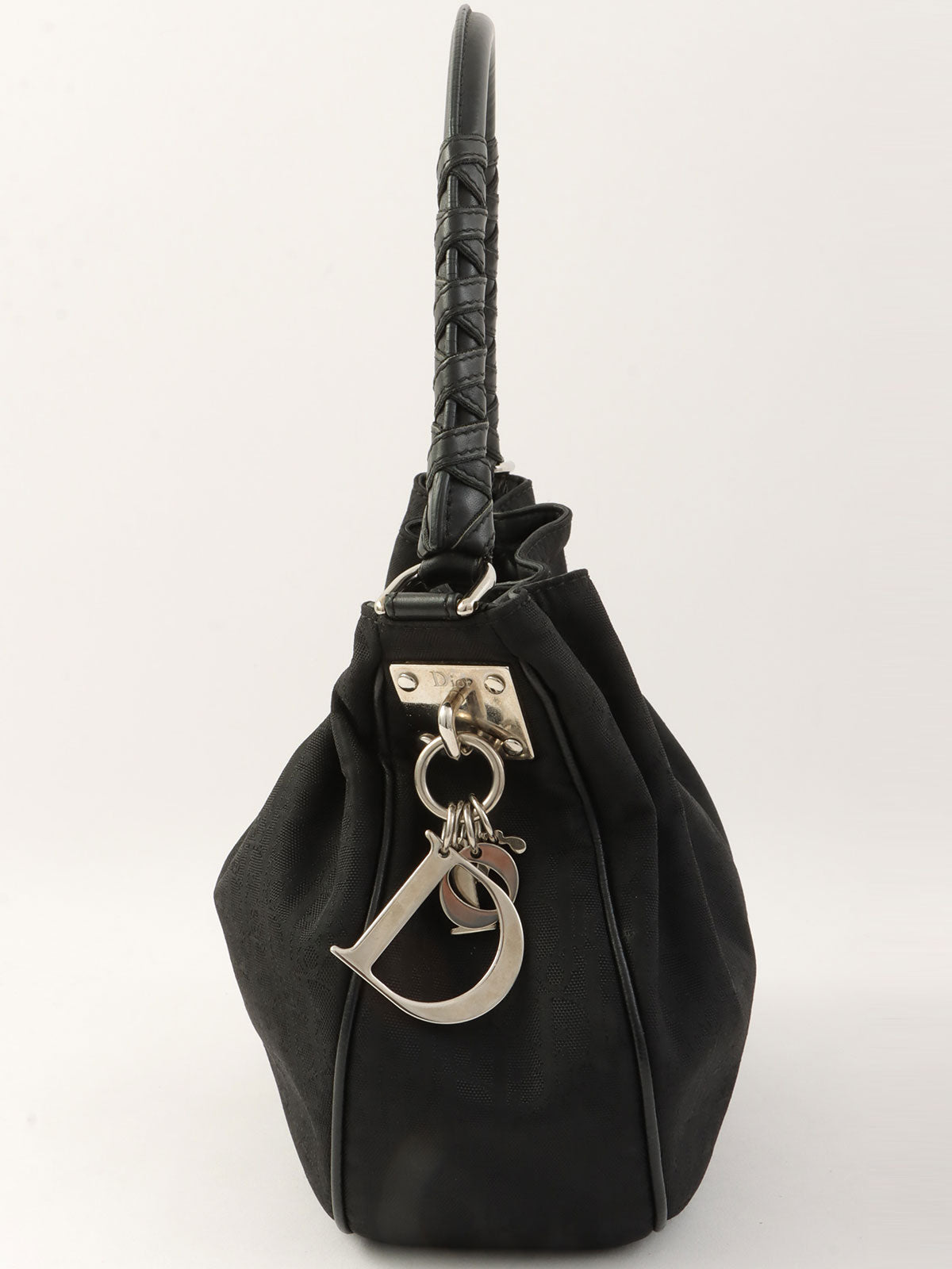 トロッターパターンハンドバッグ ブラック