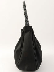 トロッターパターンハンドバッグ ブラック