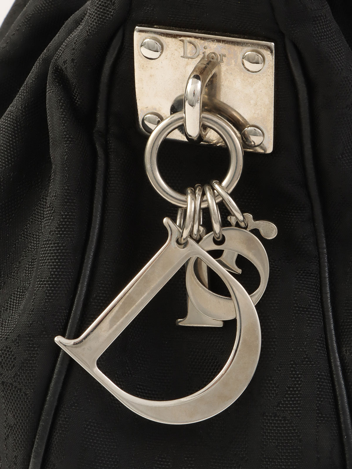 トロッターパターンハンドバッグ ブラック