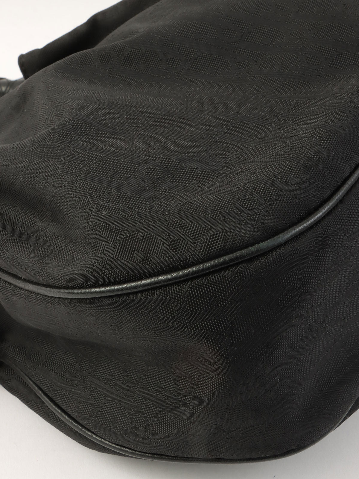 トロッターパターンハンドバッグ ブラック