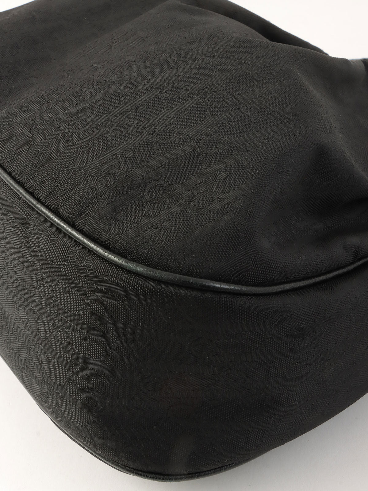 トロッターパターンハンドバッグ ブラック