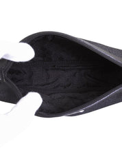 デニムロゴプレートシェリーラインハンドバッグ ブラック