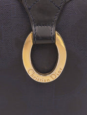 トロッターパターンロゴプレートショルダーバッグ ネイビー