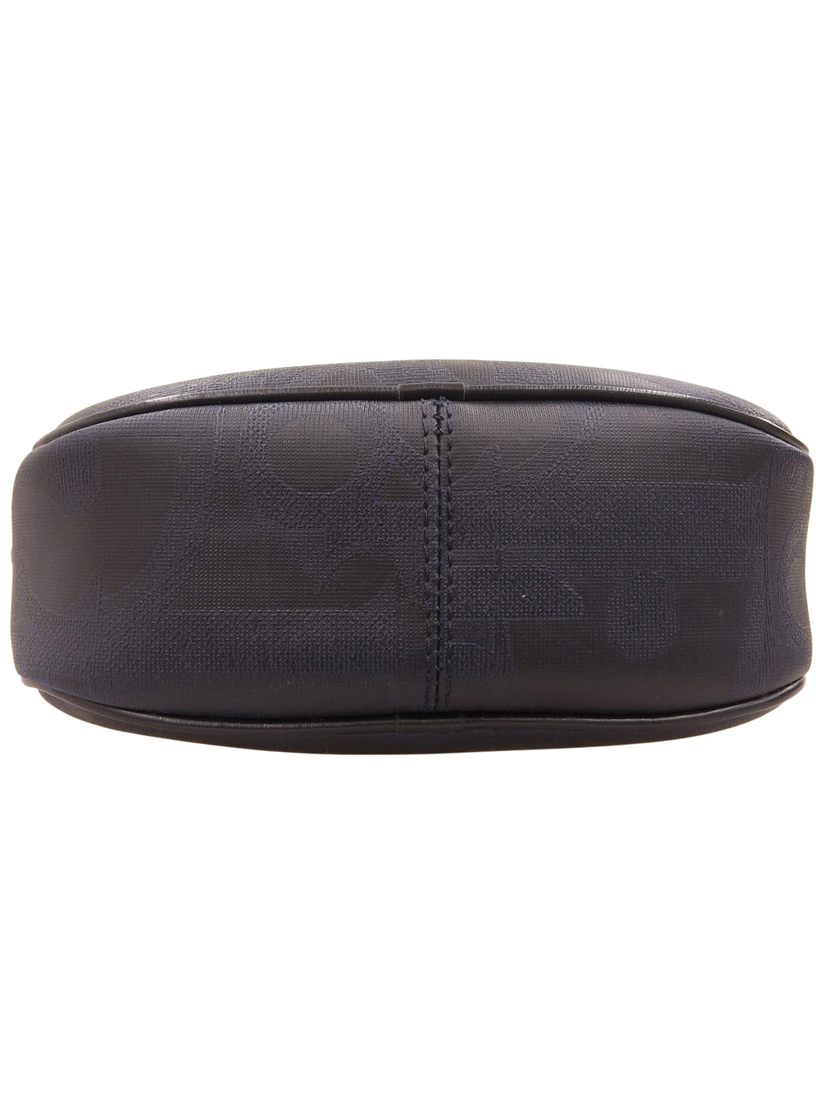 トロッターパターンロゴプレートショルダーバッグ ネイビー