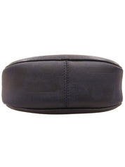 トロッターパターンロゴプレートショルダーバッグ ネイビー