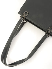 Gancini 餐盘手提袋黑色