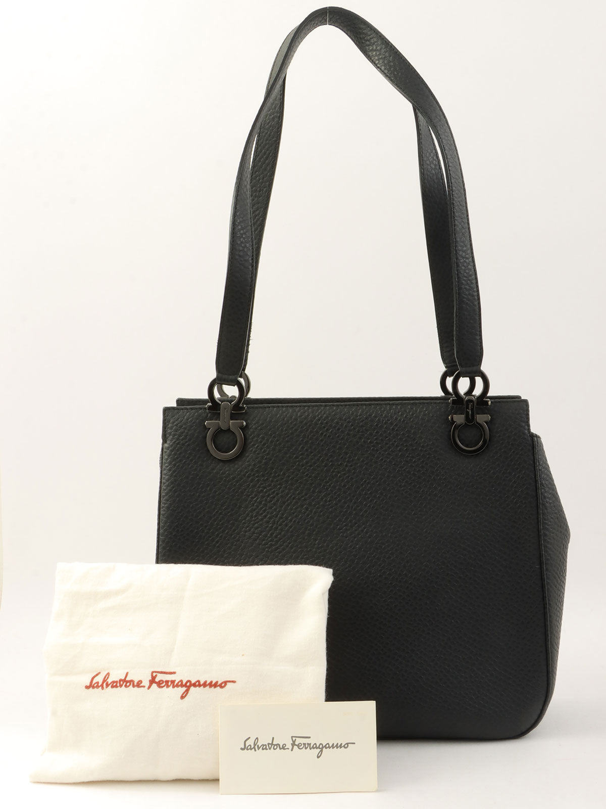 Gancini 餐盘手提袋黑色