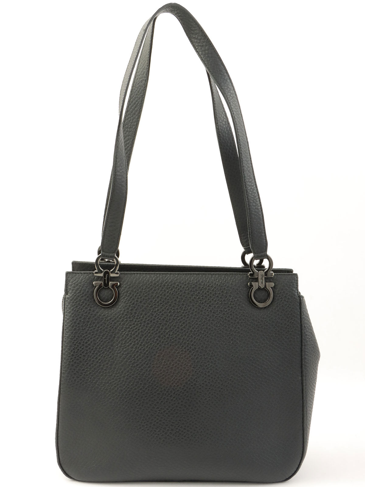 Gancini 餐盘手提袋黑色