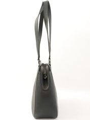 Gancini Plate Tote Bag Black