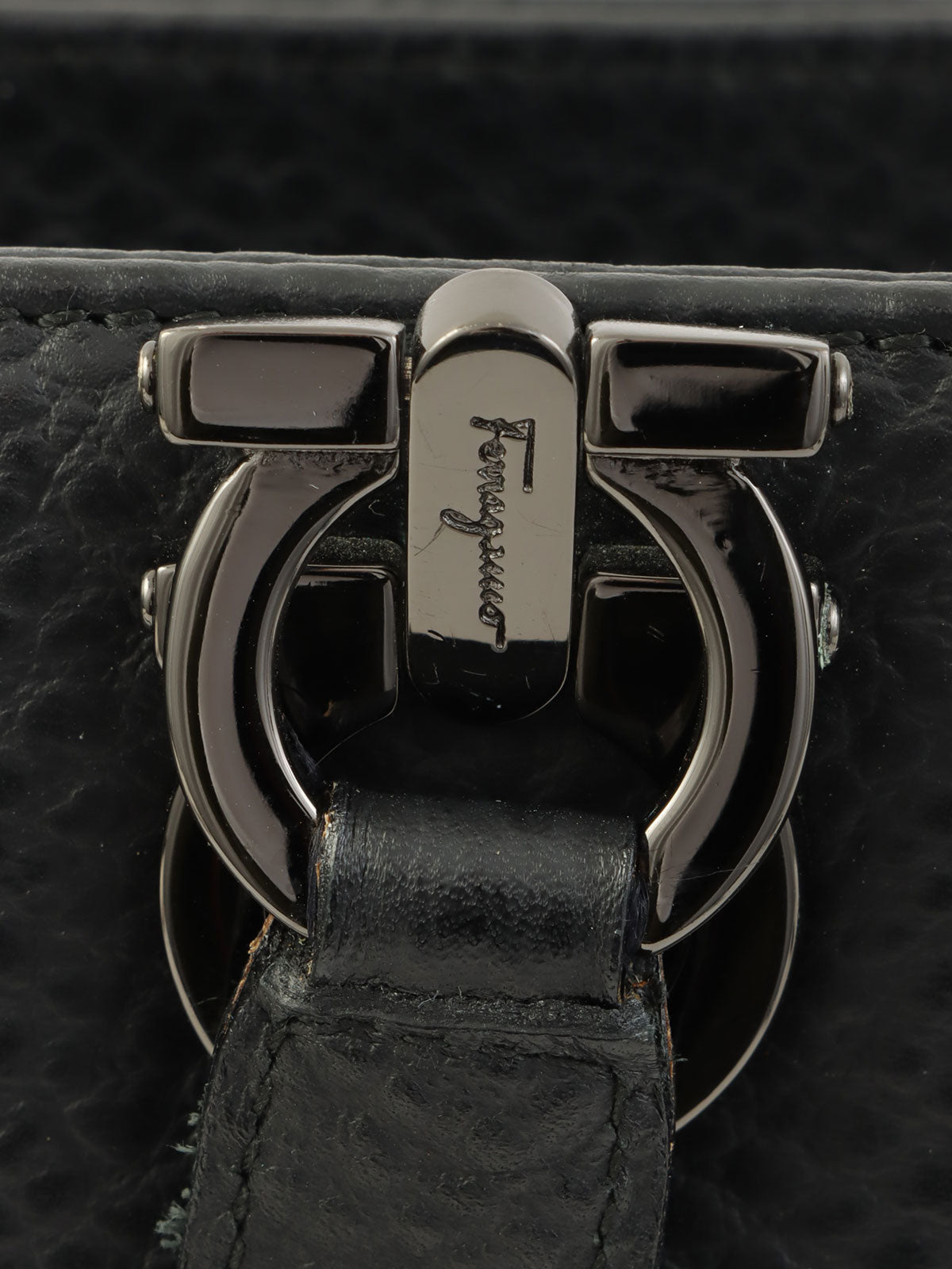 Gancini 餐盘手提袋黑色