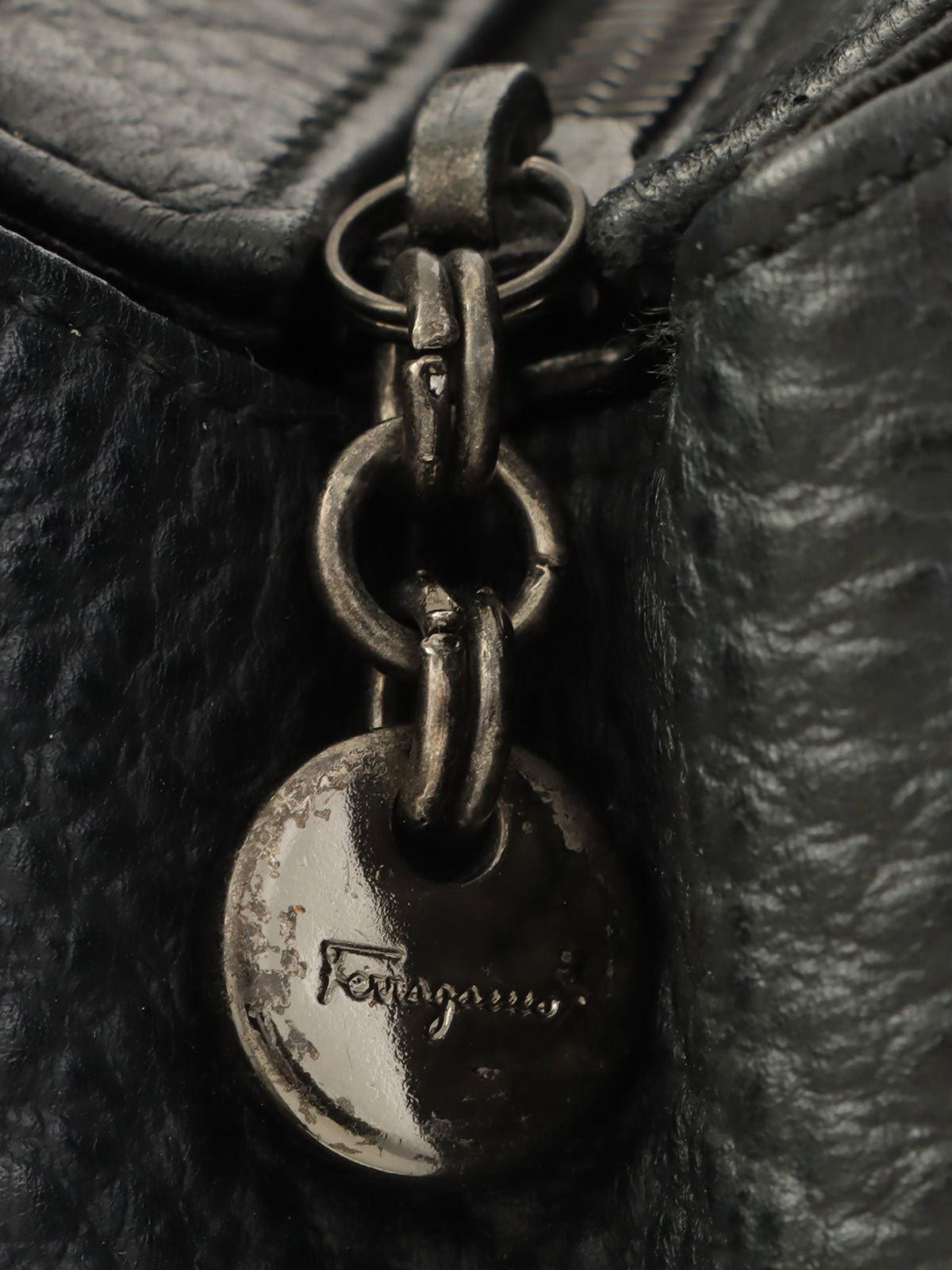 Gancini 餐盘手提袋黑色